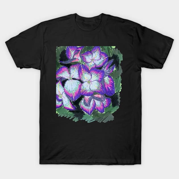 Hydrangea T-Shirt by feafox92